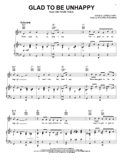 Glad To Be Unhappy von Lorenz Hart (Download) 