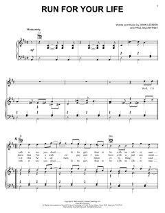 Run For Your Life von The Beatles (Download) 