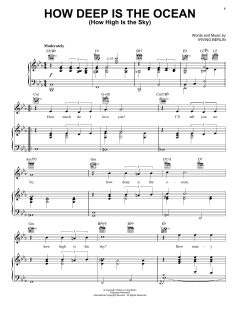 How Deep Is The Ocean (How High Is The Sky) von Frank Sinatra (Download) 