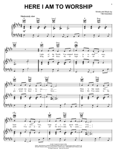 Here I Am To Worship von Tim Hughes (Download) 