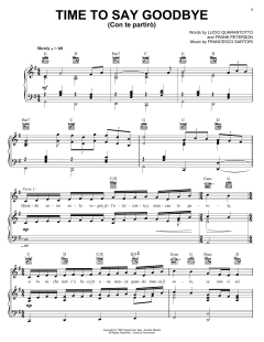 Time To Say Goodbye (Con Te Partirò) von Andrea Bocelli (Download) 