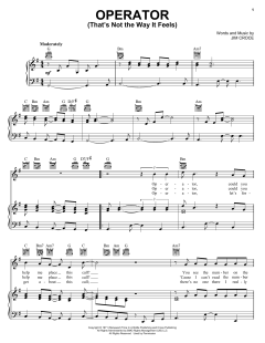 Operator (That's Not The Way It Feels) von Jim Croce (Download) 