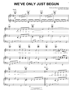 We've Only Just Begun von Paul Williams (Download) 