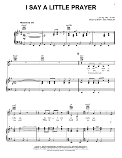 I Say A Little Prayer von Dionne Warwick (Download) 