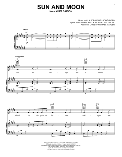 Sun And Moon von Claude-Michel Schönberg (Download) 