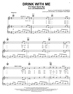Drink With Me (To Days Gone By) von Alain Boublil (Download) 