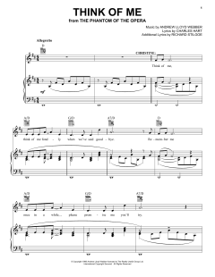 Think Of Me von Andrew Lloyd Webber (Download) 