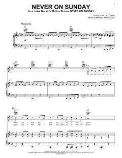 Never On Sunday von Lena Horne (Download) 