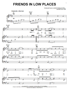 Friends In Low Places von Garth Brooks (Download) 