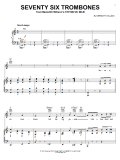 Seventy Six Trombones von Meredith Willson (Download) 