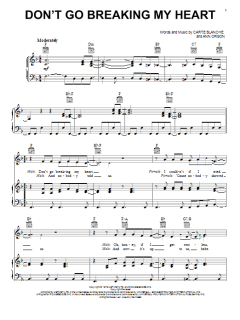 Don't Go Breaking My Heart von Elton John (Download) 
