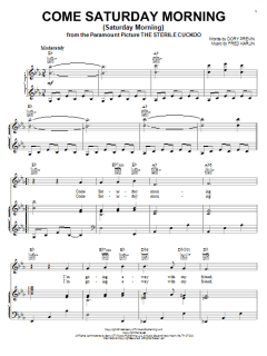 Come Saturday Morning (Saturday Morning) von Tony Bennett (Download) 