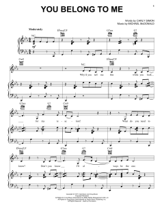 You Belong To Me von Carly Simon (Download) 