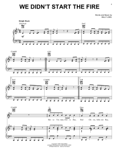 We Didn't Start The Fire von Billy Joel (Download) 