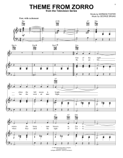 Theme From Zorro von George Bruns (Download) 