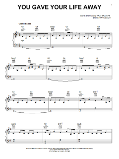 You Gave Your Life Away von Paul Baloche (Download) 