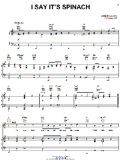I Say It's Spinach von Irving Berlin (Download) 