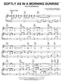 Softly As In A Morning Sunrise von Sigmund Romberg (Download) 