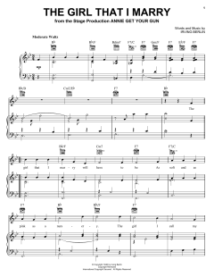 The Girl That I Marry von Irving Berlin (Download) 