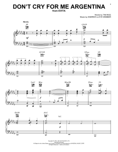 Don't Cry For Me Argentina von Madonna (Download) 