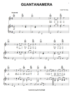 Guantanamera von Cuban Folksong (Download) 