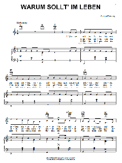 Warum Sollt' Im Leben von German Folksong (Download) 