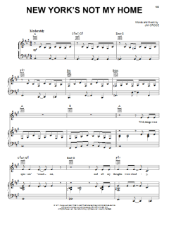 New York's Not My Home von Jim Croce (Download) 