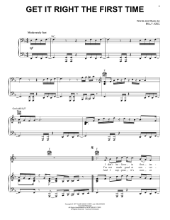 Get It Right The First Time von Billy Joel (Download) 