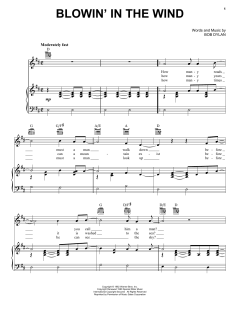 Blowin' In The Wind von Bob Dylan (Download) 