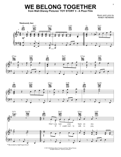 We Belong Together von Randy Newman (Download) 