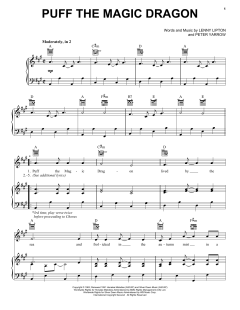 Puff The Magic Dragon von Peter, Paul & Mary (Download) 