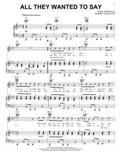 All They Wanted To Say von Gilbert O'Sullivan (Download) 