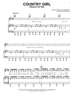 Country Girl (Shake It For Me) von Luke Bryan (Download) 
