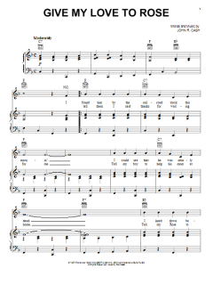 Give My Love To Rose von Johnny Cash (Download) 
