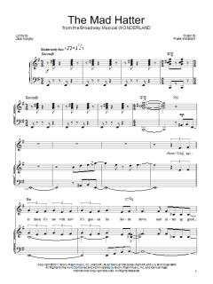 The Mad Hatter von Frank Wildhorn (Download) 