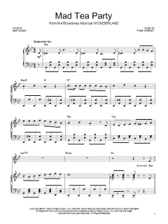 Mad Tea Party von Frank Wildhorn (Download) 