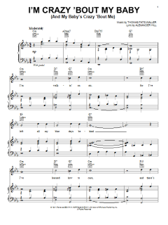 I'm Crazy 'Bout My Baby (And My Baby's Crazy 'Bout Me) von Thomas "Fats" Waller (Download) 