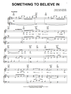 Something To Believe In von Alan Menken (Download) 