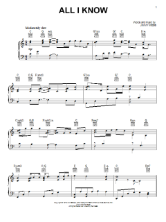 All I Know von Jimmy Webb (Download) 