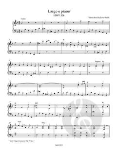 An Easy Handel Organ Album von Georg Friedrich Händel 