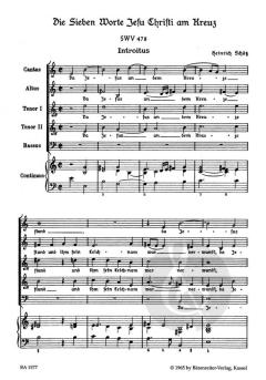 Die sieben Worte Jesu Christi am Kreuz SWV 478 (Heinrich Schütz) 