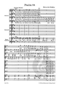 Wie lieblich sind deine Wohnungen von Heinrich Schütz (Download) 