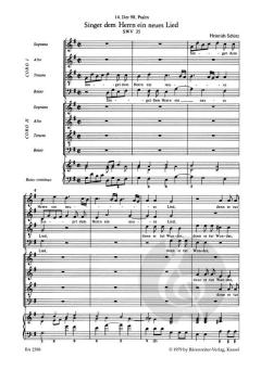 Singet dem Herrn ein neues Lied SWV 35 von Heinrich Schütz (Download) 