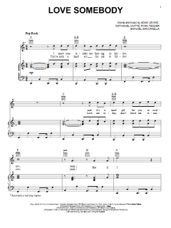 Love Somebody von Maroon 5 (Download) 