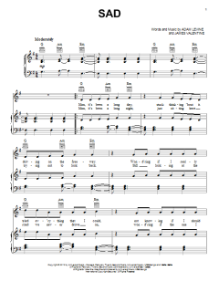 Sad von Maroon 5 (Download) 
