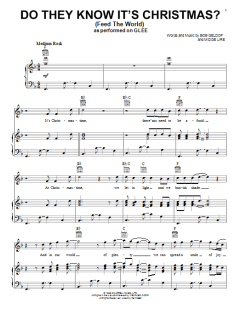 Do They Know It's Christmas? (Feed The World) von Glee Cast (Download) 