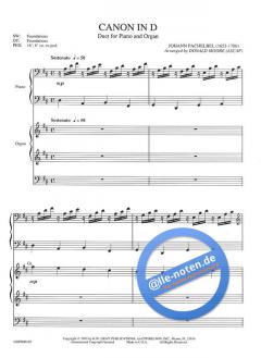 Canon in D von Johann Pachelbel 