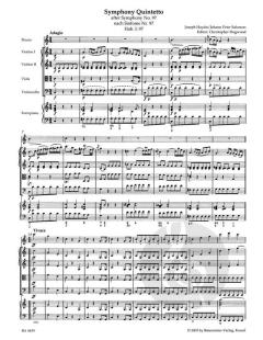 Quintett-Sinfonie C-Dur Hob. I:97 von Joseph Haydn (Download) 