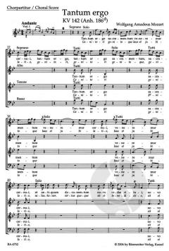 Tantum ergo KV 142 (Anh. 186d) (W.A. Mozart) 