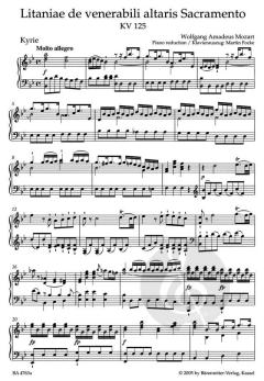 Litaniae de venerabili altaris sacramento KV 125 von Wolfgang Amadeus Mozart (Download) 
